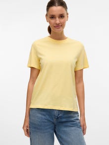Vero Moda VMPAULINA T-Shirt -Lemon Meringue - 10316991