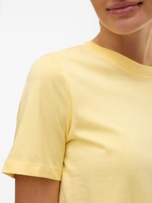 Vero Moda VMPAULINA T-Shirt -Lemon Meringue - 10316991