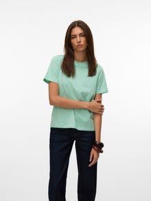 Vero Moda VMPAULINA T-shirts -Birds Egg Green - 10316991