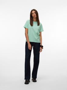 Vero Moda VMPAULINA T-shirts -Birds Egg Green - 10316991