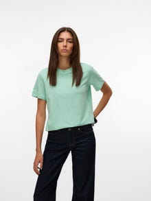Vero Moda VMPAULINA T-shirts -Birds Egg Green - 10316991