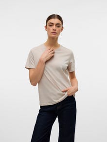 Vero Moda VMPAULINA T-Shirt -Moonbeam - 10316991