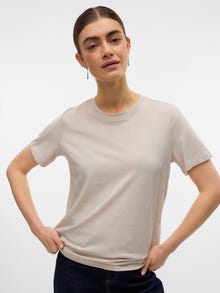 Vero Moda VMPAULINA T-Shirt -Moonbeam - 10316991