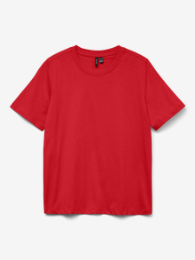 Vero Moda VMPAULINA T-shirts -High Risk Red - 10316991