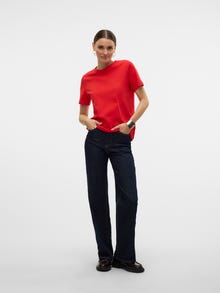 Vero Moda VMPAULINA T-shirts -High Risk Red - 10316991