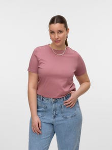 Vero Moda VMPAULINA Marškinėliai -Nostalgia Rose - 10316991