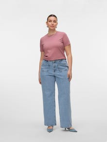 Vero Moda VMPAULINA Marškinėliai -Nostalgia Rose - 10316991