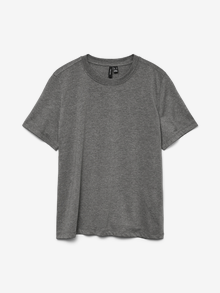 Vero Moda VMPAULINA T-Shirt -Medium Grey Melange - 10316991