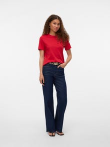 Vero Moda VMPAULINA Camisetas -Ribbon Red - 10316991