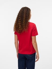 Vero Moda VMPAULINA Camisetas -Ribbon Red - 10316991