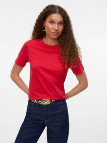 Vero Moda VMPAULINA Camisetas -Ribbon Red - 10316991