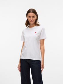 Vero Moda VMPAULINA T-Shirt -Bright White - 10316991