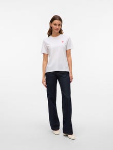 Vero Moda VMPAULINA T-shirt -Bright White - 10316991