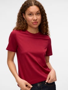 Vero Moda VMPAULINA T-Shirt -Tibetan Red - 10316991