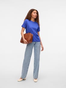 Vero Moda VMPAULINA T-Shirt -Dazzling Blue - 10316991
