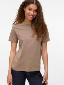 Vero Moda VMPAULINA T-shirt -Fossil - 10316991
