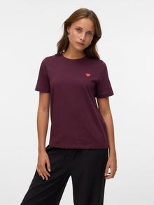 Vero Moda VMPAULINA Marškinėliai -Winetasting - 10316991