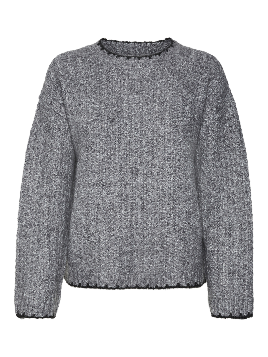 Vero Moda VMESTHER Pullover -Medium Grey Melange - 10317006