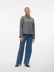 Vero Moda VMESTHER Pullover -Medium Grey Melange - 10317006