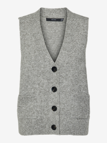 Vero Moda VMCLIO Neuletakit -Medium Grey Melange - 10317011