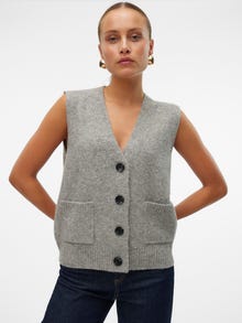 Vero Moda VMCLIO Neuletakit -Medium Grey Melange - 10317011