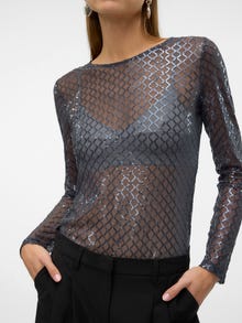 Vero Moda VMSAFINA Top -Asphalt - 10317016