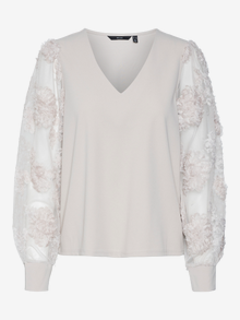 Vero Moda VMEMMALY Topp -Pumice Stone - 10317018