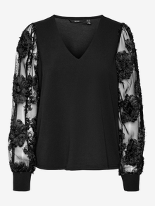Vero Moda VMEMMALY Topp -Black - 10317018