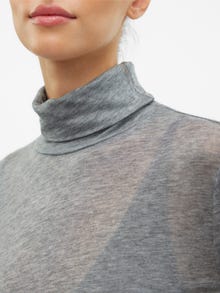 Vero Moda VMISADORA Pullover -Medium Grey Melange - 10317026