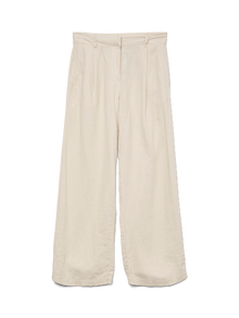 Vero Moda VMLINN Trousers -Oatmeal - 10317050