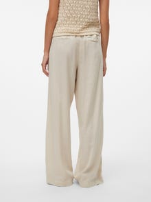 Vero Moda VMLINN High waist Trousers -Oatmeal - 10317050