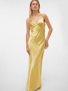 Vero Moda SNANDIE Lång klänning -Pale Banana - 10317079