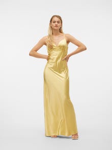 Vero Moda SNANDIE Lång klänning -Pale Banana - 10317079