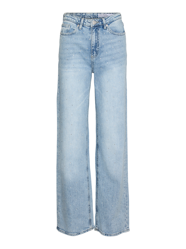 Vero Moda VMTESSA HÃ¸j talje Wide fit Jeans - 10317101