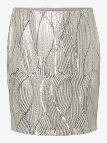 Vero Moda VMELLEN Hög midja Kort kjol -Pumice Stone - 10317123