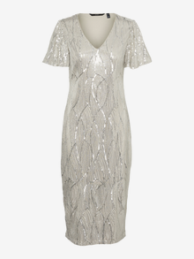 Vero Moda VMELLEN Midi dress -Pumice Stone - 10317125