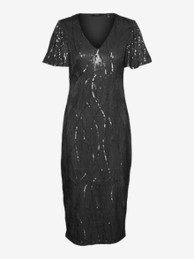 Vero Moda VMELLEN Midi dress -Black - 10317125