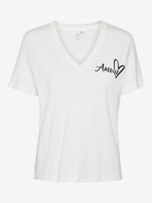 Vero Moda VMOTHILDE T-Shirt -Snow White - 10317201