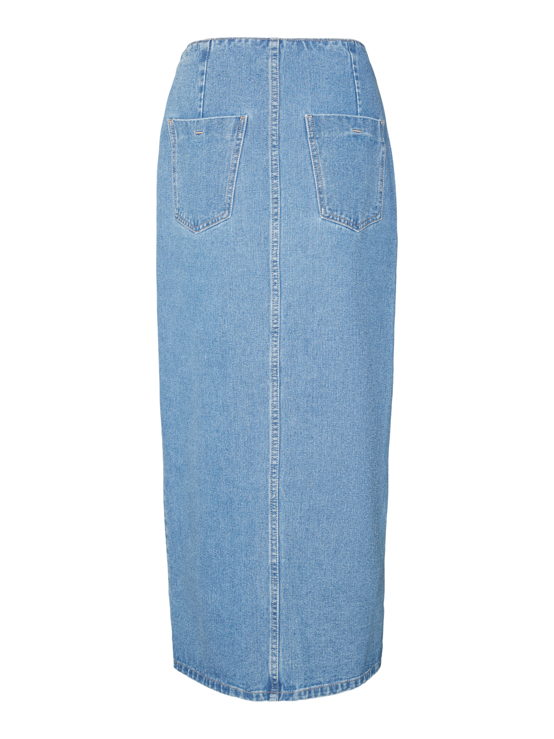 Vero Moda VMABBIGAIL Høj talje Lang nederdel -Medium Blue Denim - 10317286