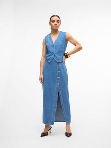 Vero Moda VMABBIGAIL Długa spódnica -Medium Blue Denim - 10317286
