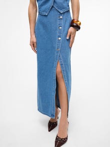 Vero Moda VMABBIGAIL Lång kjol -Medium Blue Denim - 10317286