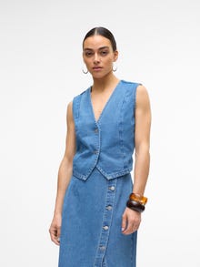 Vero Moda VMABBY Anzugweste -Medium Blue Denim - 10317292