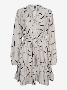 Vero Moda VMJESSI Trumpa suknelė -Pumice Stone - 10317440