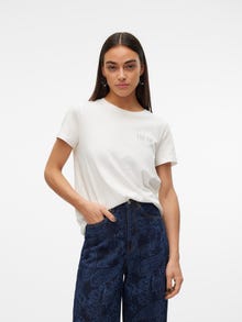 Vero Moda VMCIMIE T-Shirt -Snow White - 10317498
