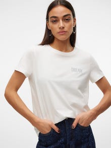 Vero Moda VMCIMIE T-Shirt -Snow White - 10317498