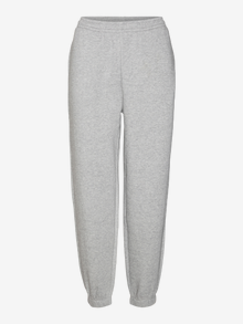 Vero Moda VMSONJA Mid waist Trousers -Light Grey Melange - 10317540