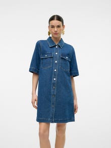 Vero Moda VMFENJA Kort kjole -Dark Blue Denim - 10317552
