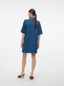 Vero Moda VMFENJA Short dress -Dark Blue Denim - 10317552