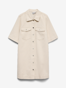 Vero Moda VMFENJA Kort kjole -Ecru - 10317552