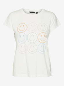 Vero Moda VMSMILE T-Shirt -Snow White - 10317580